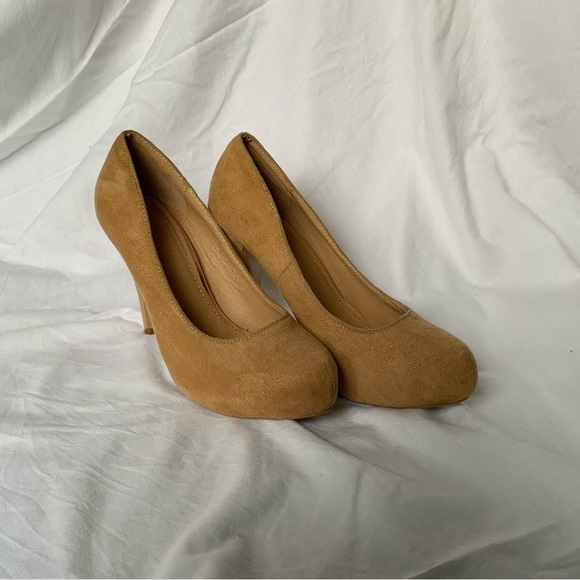 Roman UK Brand Like New Suede Bridge Heels 8.5 size - Picture 6 of 12